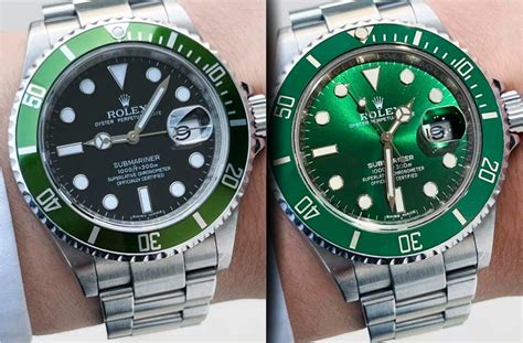 rolex submariner kermit vs hulk